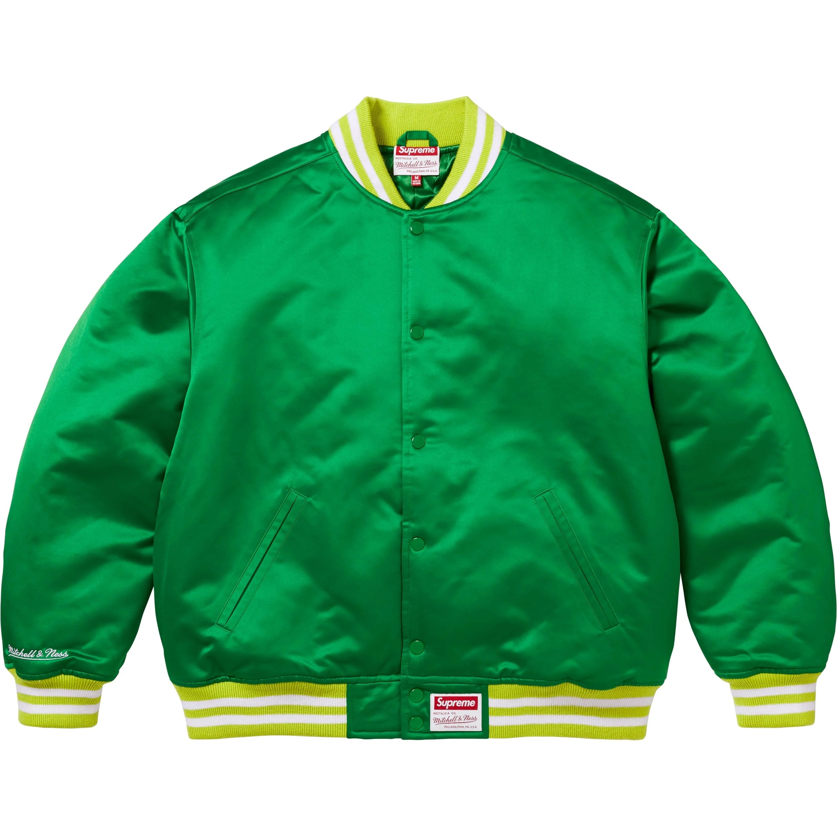 Supreme®/Mitchell & Ness Satin Varsity Jacket view 5